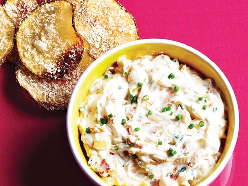 CheesyChipsDip_Slide Cheesy chips and onion dip recipe