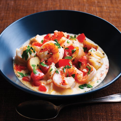  hearty base for our stew with just chicken broth