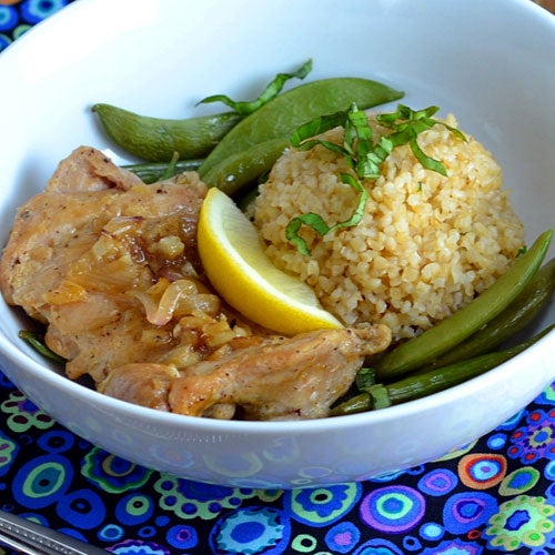 Lemon-Ginger Roasted Chicken Thighs