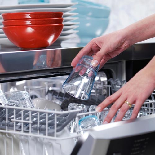 Loading dishwasher