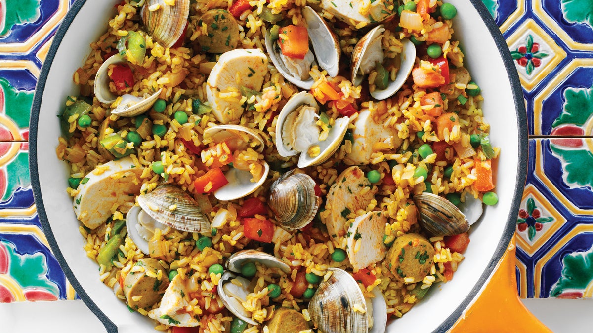 LowCalorie Chicken Paella Recipe Clean Seafood Recipes