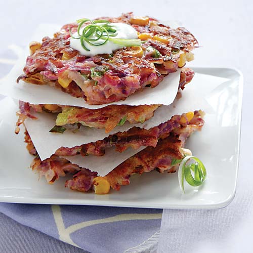 Purple Sweet Potato Latkes Recipe