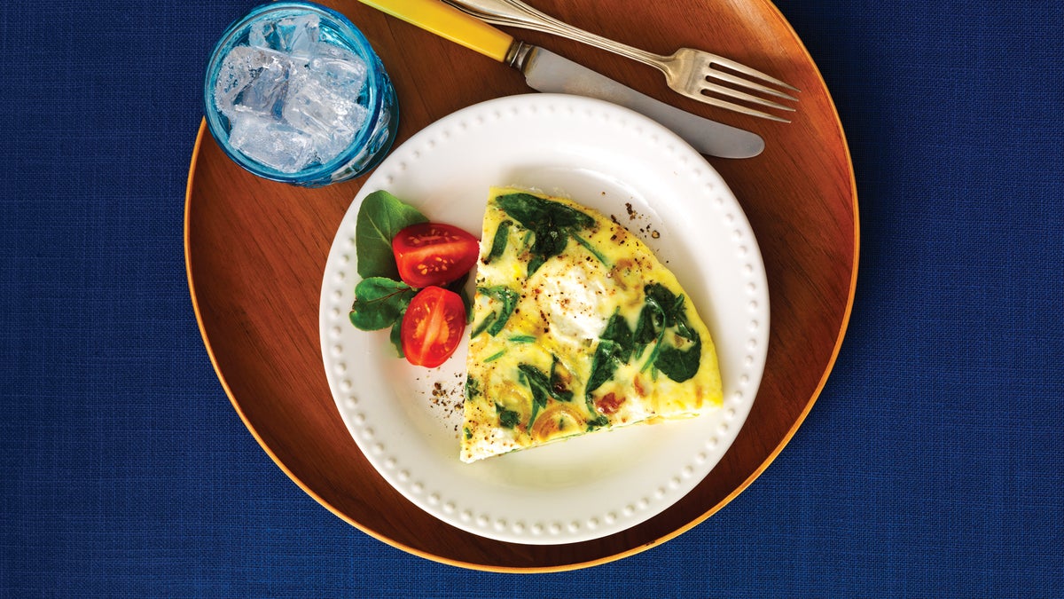 Ricotta & Spinach Frittata Recipe