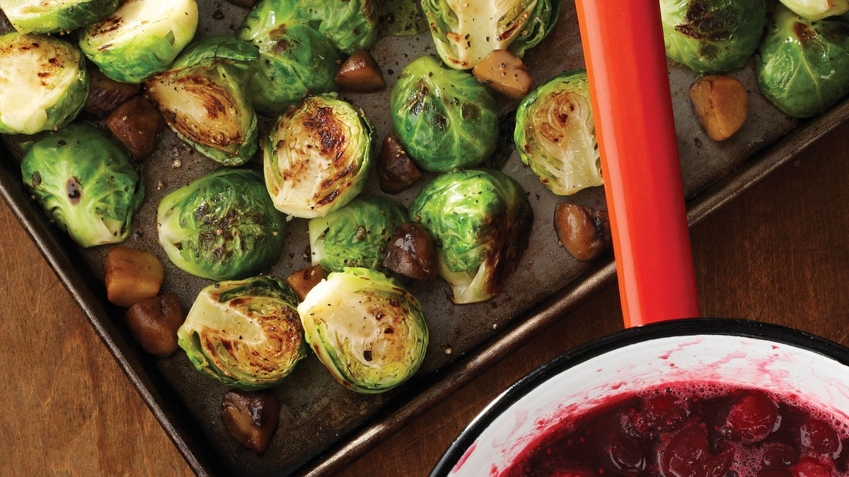 Chestnut Roasted Brussels Sprouts Recipe