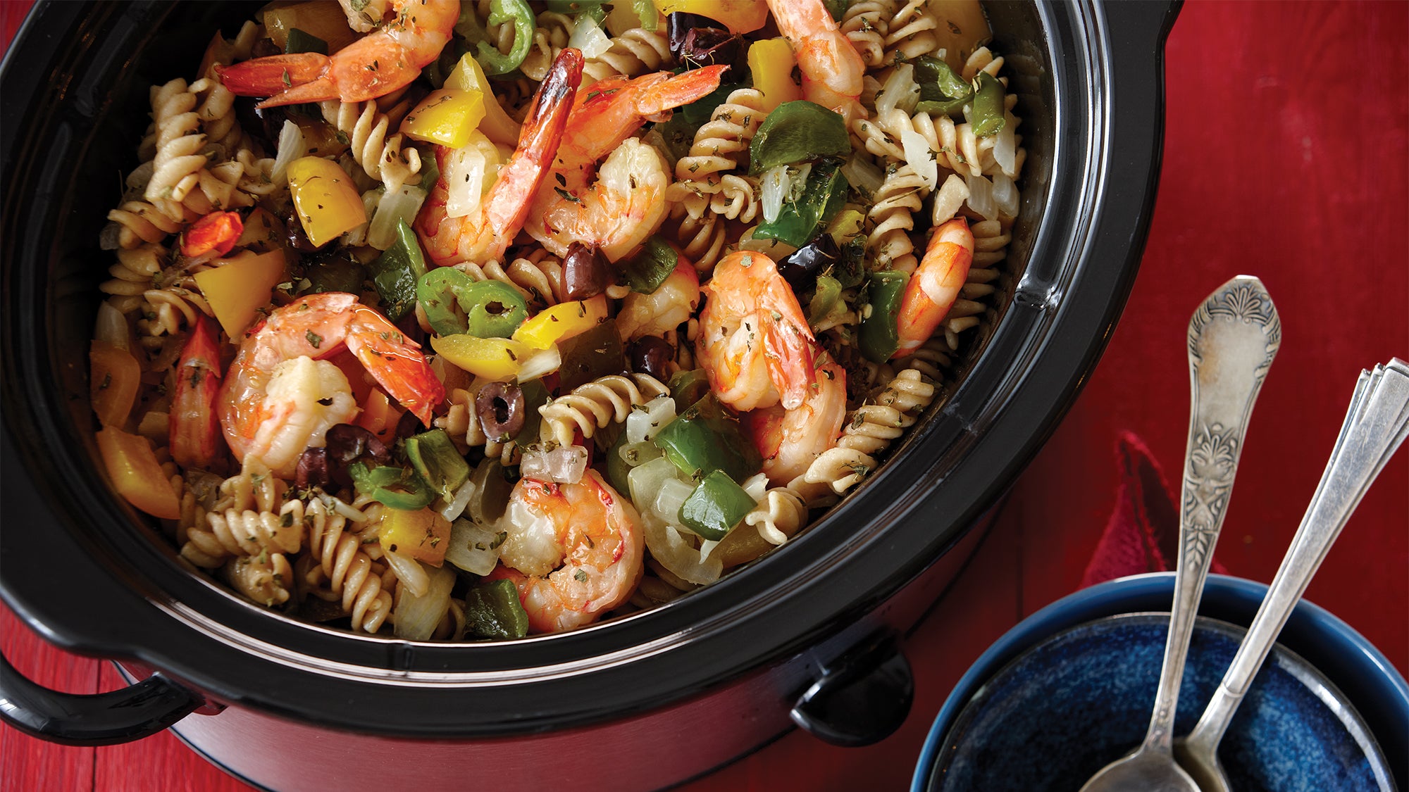 Slow Cooker Shrimp Pasta Recipe
