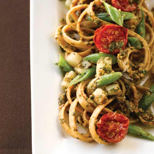Healthy Basil Pesto Pasta Recipe