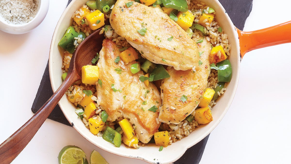 Skillet Spanish Chicken & Rice Recipe