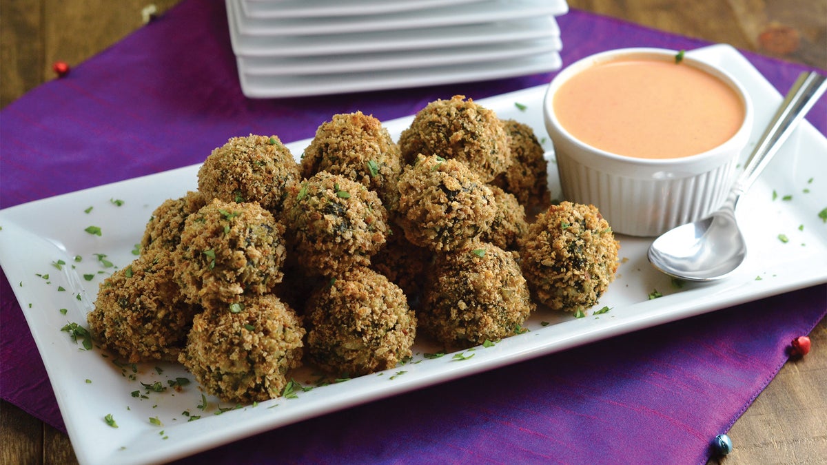 SpinachFeta Risotto Balls Recipe