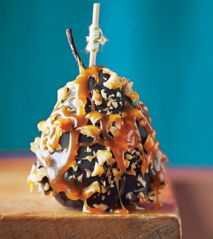 Dark Chocolate & Maple Caramel Pears image None
