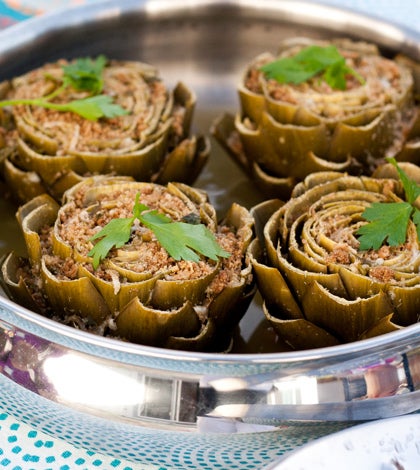 Artichokes Alla Romana from the Mayo Clinic