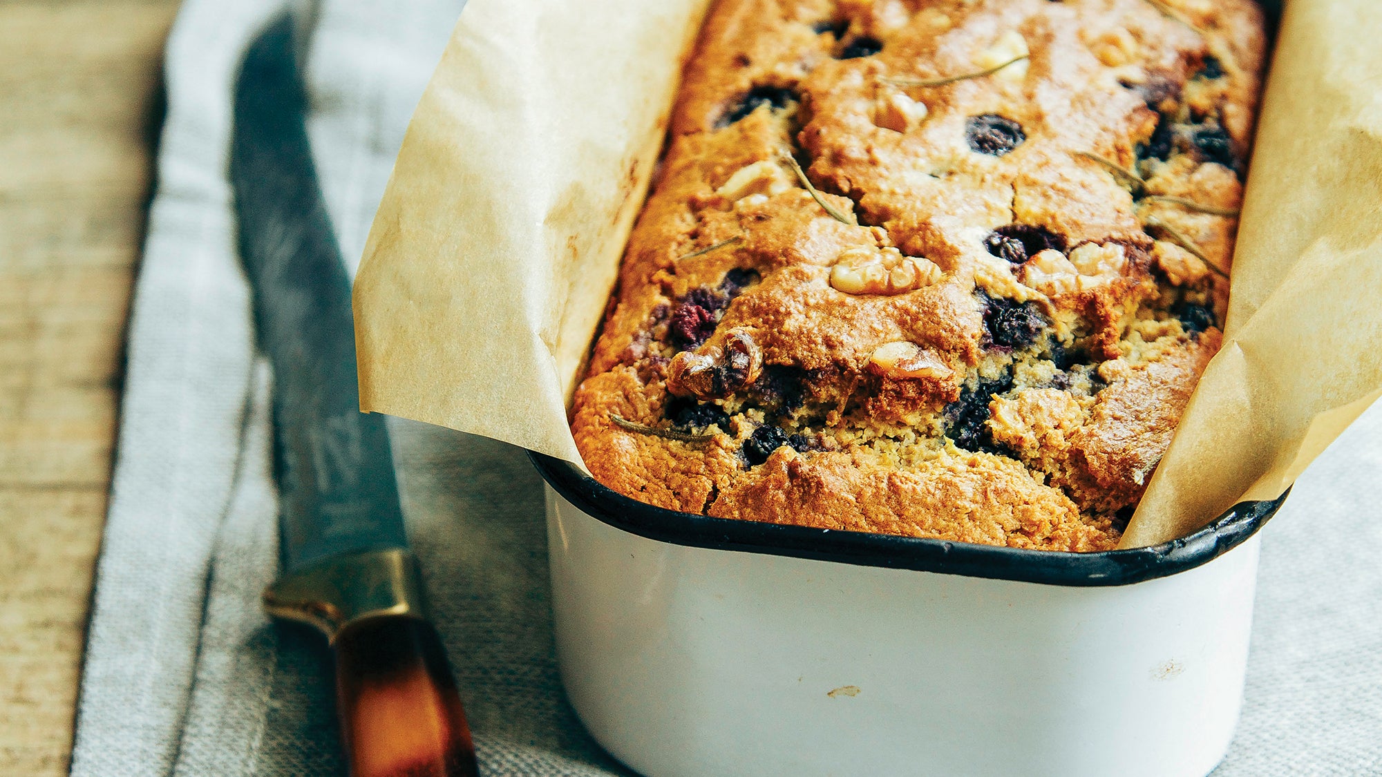 Savory Lemon Rosemary Blueberry Bread Recipe