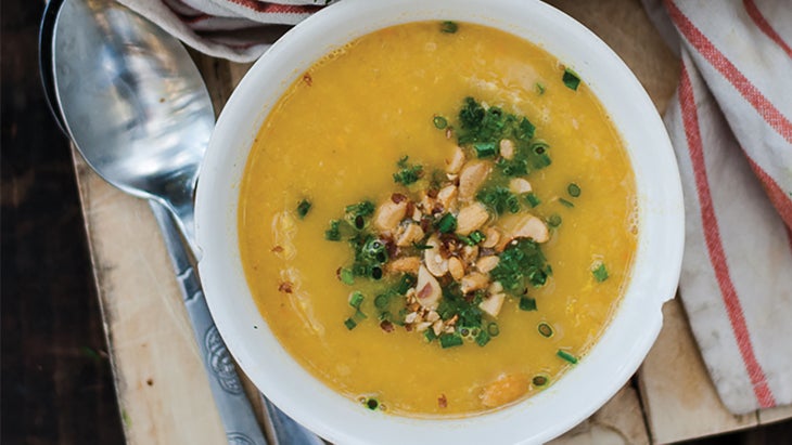 Cream of White Bean Carrot and Ginger Soup with Cashews Cream of White Bean Carrot and Ginger Soup with Cashews