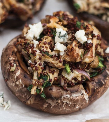 Chicken & Blue Cheese-Stuffed Portobellos image None