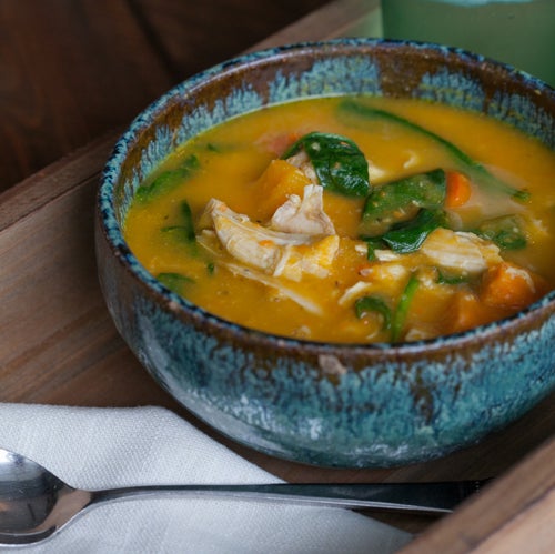Leftover Roast Chicken and Vegetable Soup