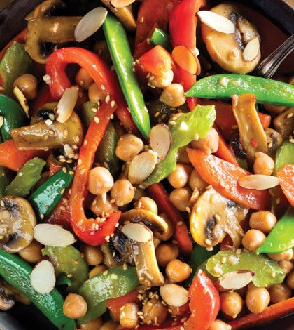 Kung Pao Chickpea Stir-Fry Over Sesame-Fried Millet image None