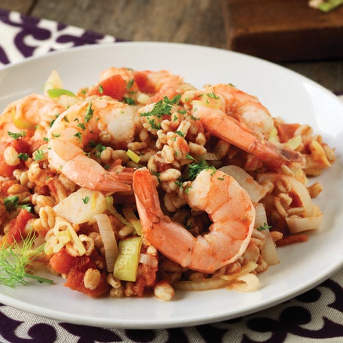 Farro, Shrimp & Tomato Risotto Farro Risotto Recipe