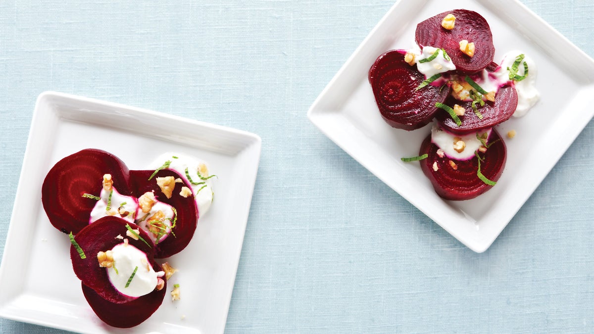 Orange Beets with Yogurt Horseradish Sauce Recipe