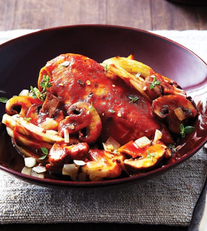 Skillet Chicken with Tomatoes, Fennel & Fresh Thyme image None