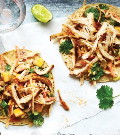 Smoky Chicken Tostadas with Chipotle Chile Slaw image None