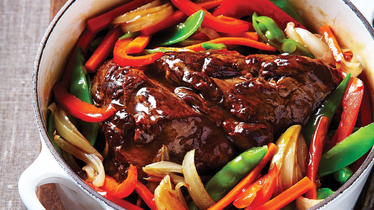 FiveSpice Bison with Peppers & Peas Recipe Dutch Oven Recipe