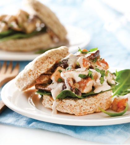 Whole-Wheat Buttermilk Biscuits Smothered in Shitake Chicken Ragout image None