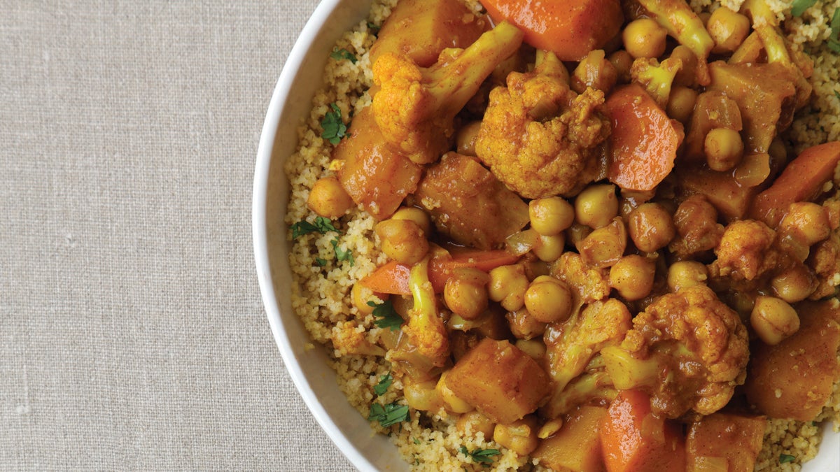 Chickpea Tagine with Couscous