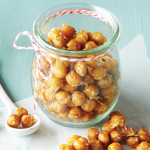 Garlic Parmesan Roasted Chickpeas
