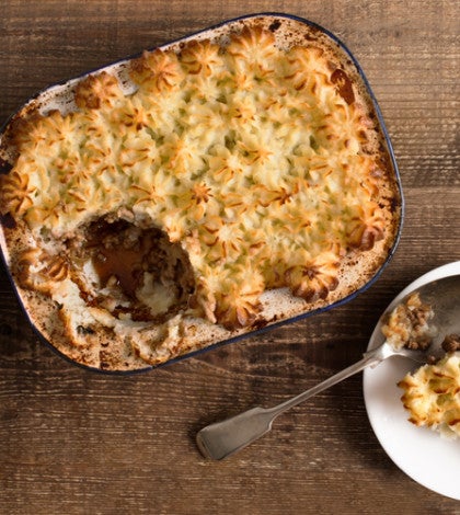 Herbed Beef Shepherd's Pie with Mashed Cauliflower Potato Topping image None