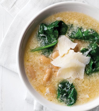 Stracciatella Soup with White Beans image None