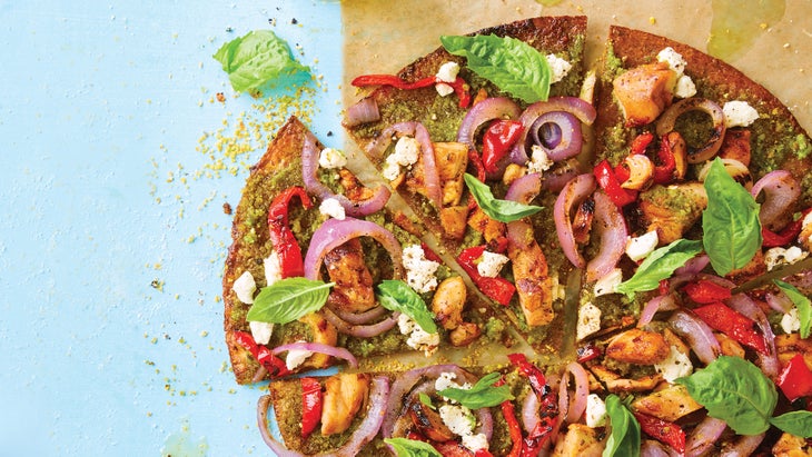 Grilled-Chicken-Vegetable-Pesto-Pizza_79-WEB Grilled Chicken Vegetable Pesto Pizza recipe
