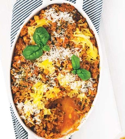 Roman Beef Spaghetti Squash Bake image None