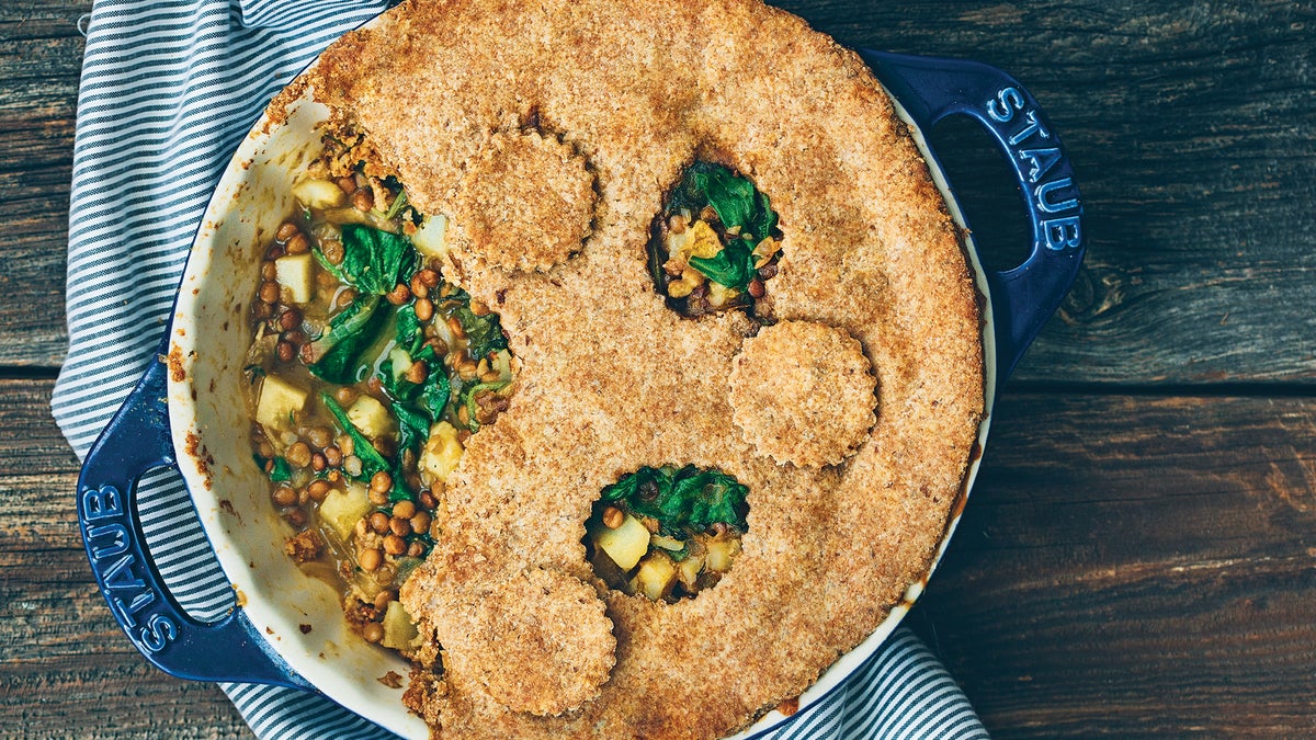 Spinach, Lentil & Ale Pot Pie Recipe