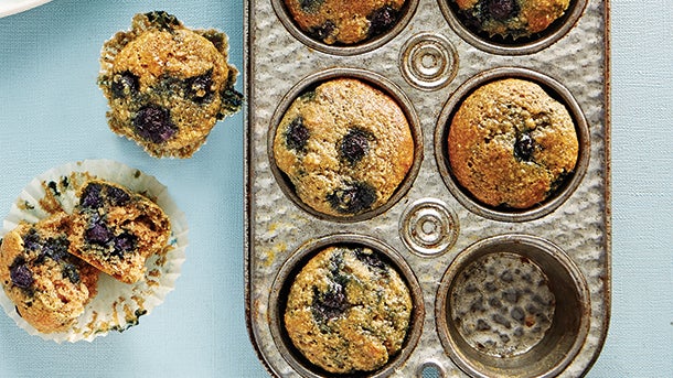 1CE59_SweetTooth_SweetPotatoPie_01a Mini Blueberry Muffins