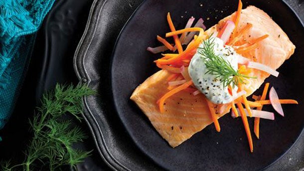 Dill-Poached Salmon