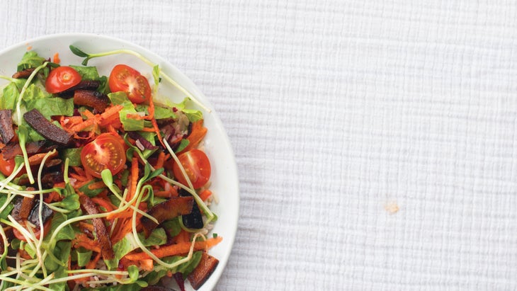 vegan grain salad mason jar recipe