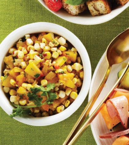 Grilled Corn & Peach Salsa image None
