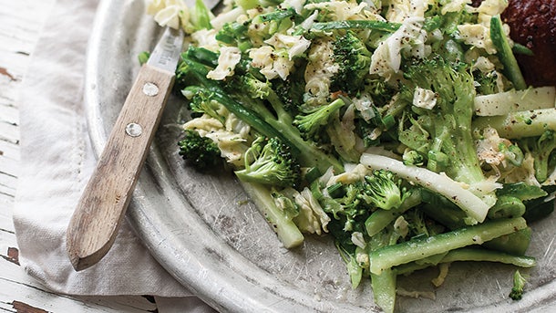 Broccoli, Cucumber & Napa Slaw
with Coconut Lemongrass Dressing Broccoli, Cucumber
& Napa Slaw
with Coconut Lemongrass Dressing