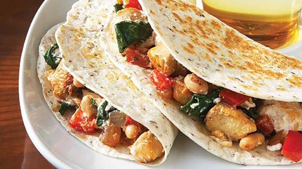 ChickenSpinachRicottaQuesadillas