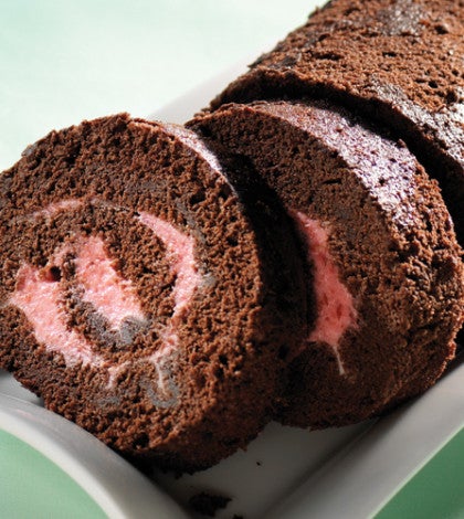 Chocolate Raspberry Cheesecake Roll image None
