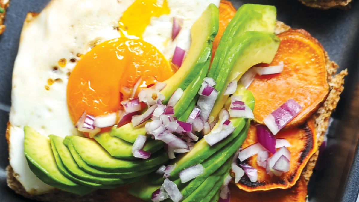 Toast with Sweet Potato, Egg & Avocado Sweet Potato, Avocado, Egg Recipe