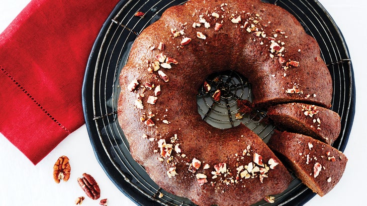 Butterscotch Squash Coffee Cake with Maple Glaze