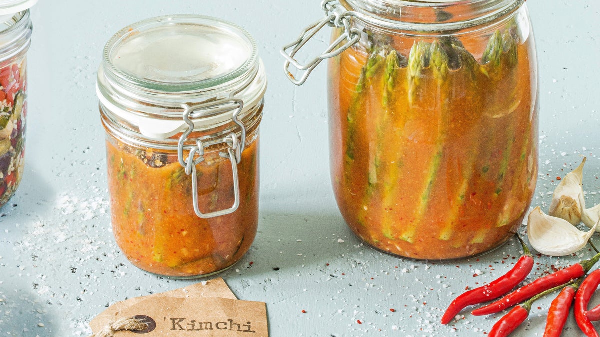 Asparagus Kimchi Recipe Healthy Fermented Food Recipes