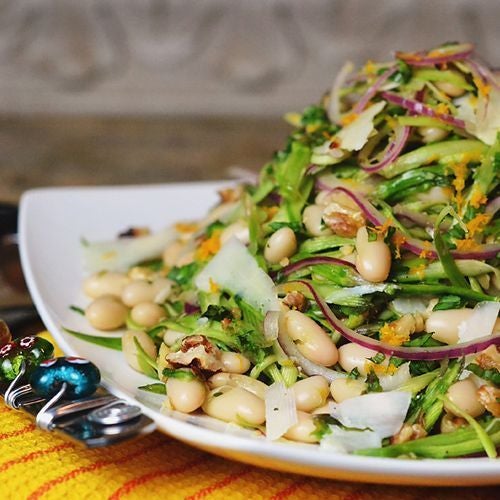 Shaved Asparagus & White Bean Salad