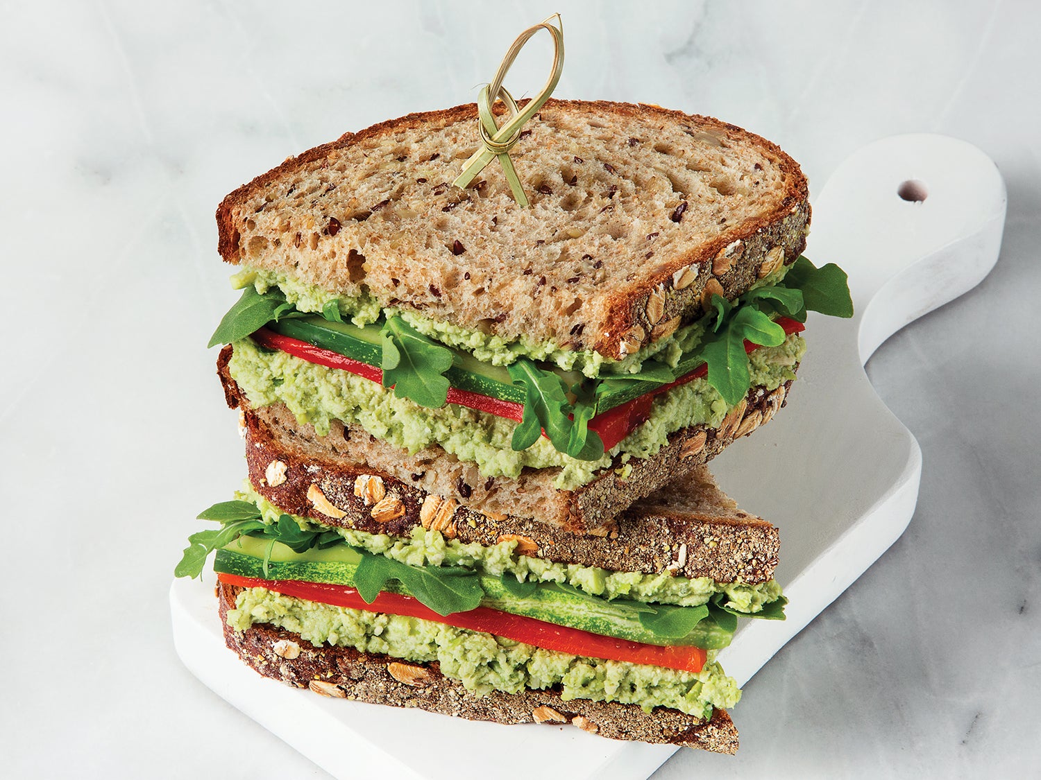 Edamame Pate Clean Vegetarian Sandwich Recipe