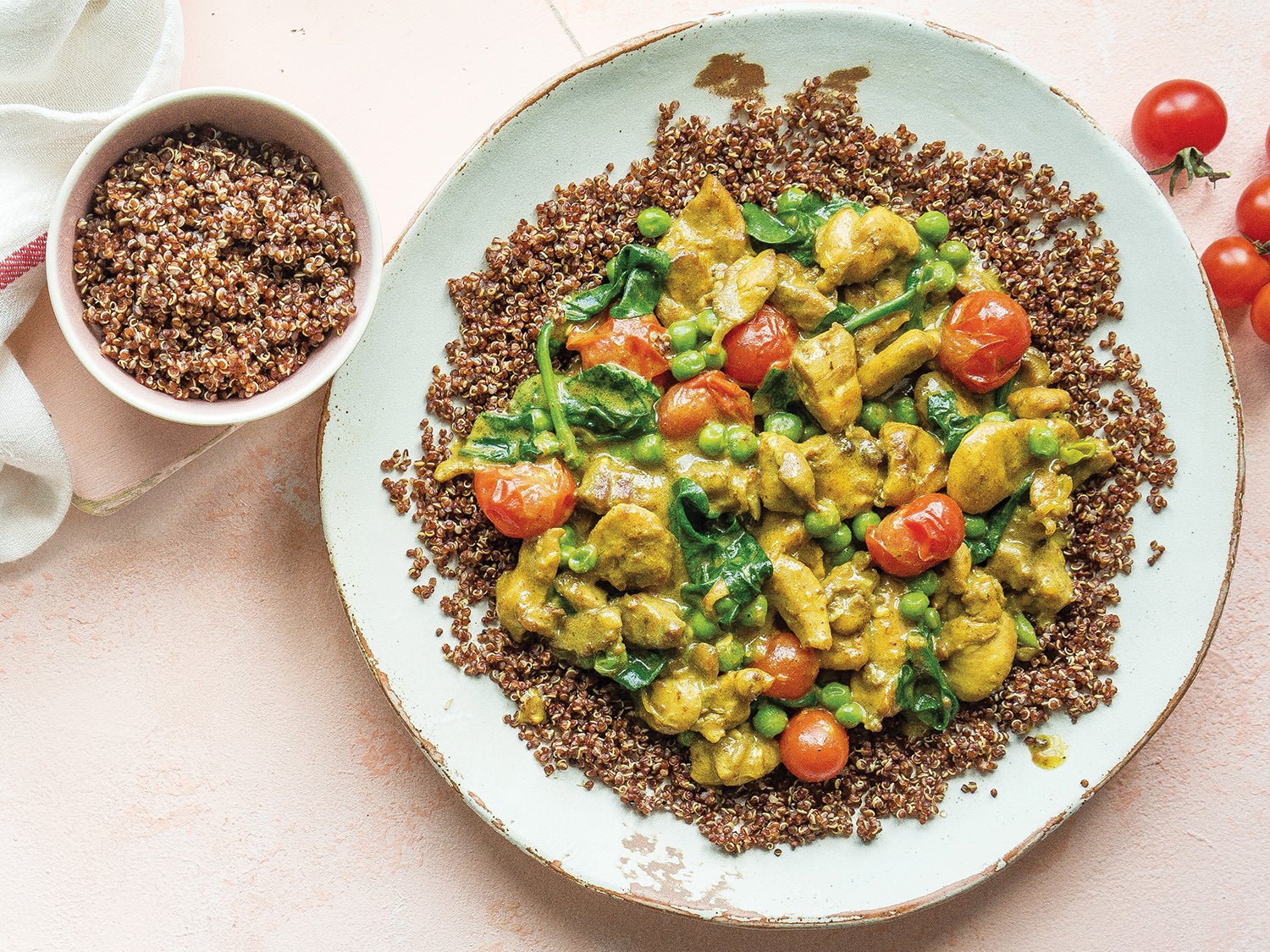 Indian Coconut Chicken Curry With Spinach Quinoa Recipe Gluten Free Recipes