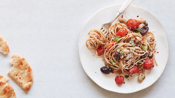 One-Pot Spaghetti Puttanesca 69 web healthy spaghetti puttanesca recipe