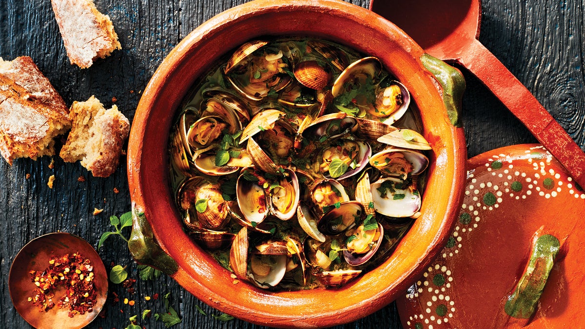 Clams in Salsa Verde with Sherry
