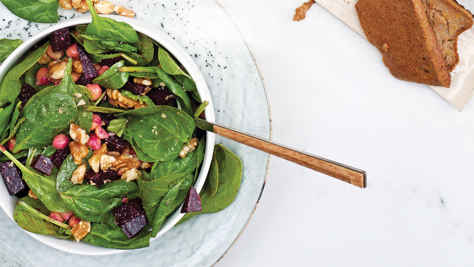 Spinach & Roasted Beet Salad