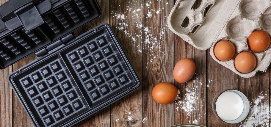 Making Breakfast with a Waffle Iron