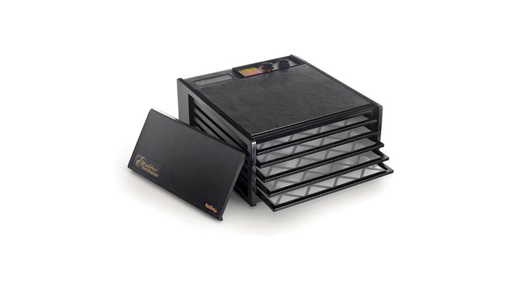3526TB_angle_open_w_cover_resized EXCALIBUR 5-TRAY, 26-HR
TIMER, SOLID DOOR